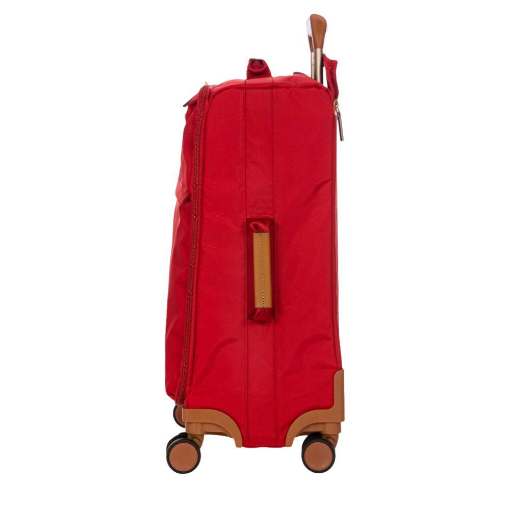 Zijkant Brics x-bag handbagage rood #kleur_rood